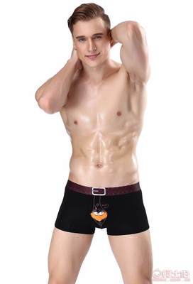 【杰思诚2017小鸟款男士内裤平角裤印花腰带莫代尔纯棉个性内裤男厂家批发NK11】义乌市华兔服饰厂 - 产品库