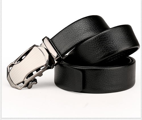 迪阿伦 男士腰带皮带仿皮自动扣腰带合金扣头汽车头皮带